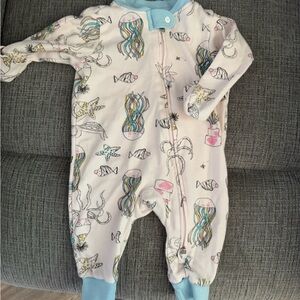 Burt's Bees Baby Pastel Mermaid Footie